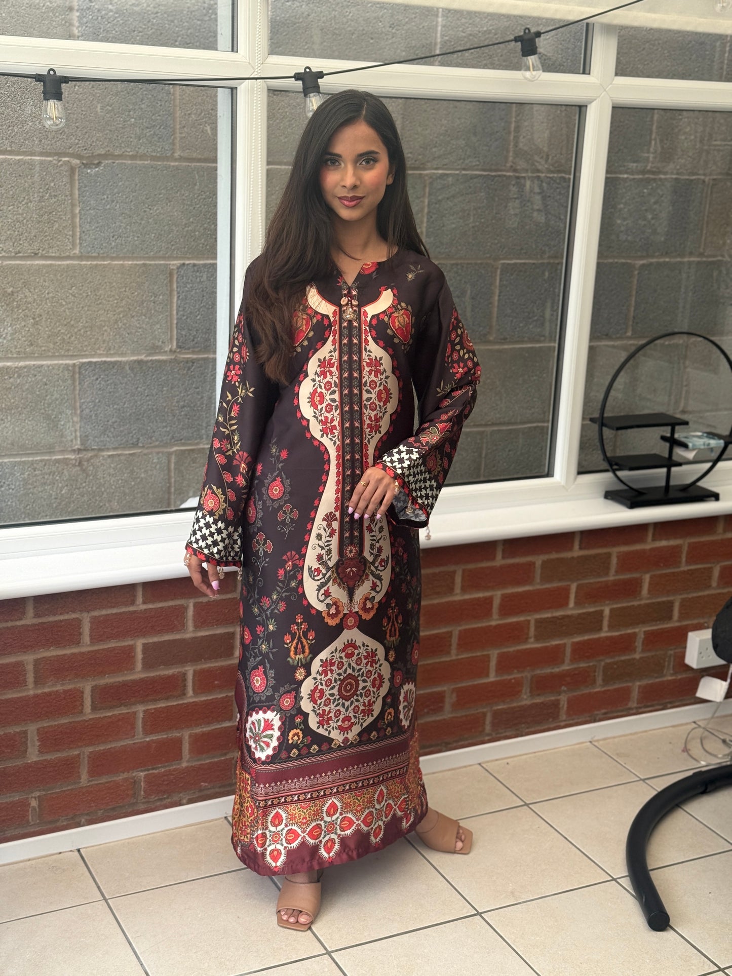 Black Multi Royale – Luxury Printed Silk Edit