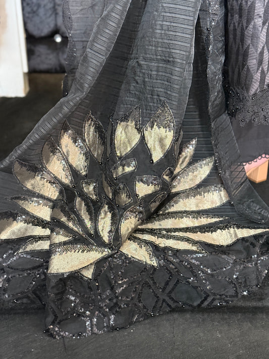 Kalamkar Noir Luxe Suit*