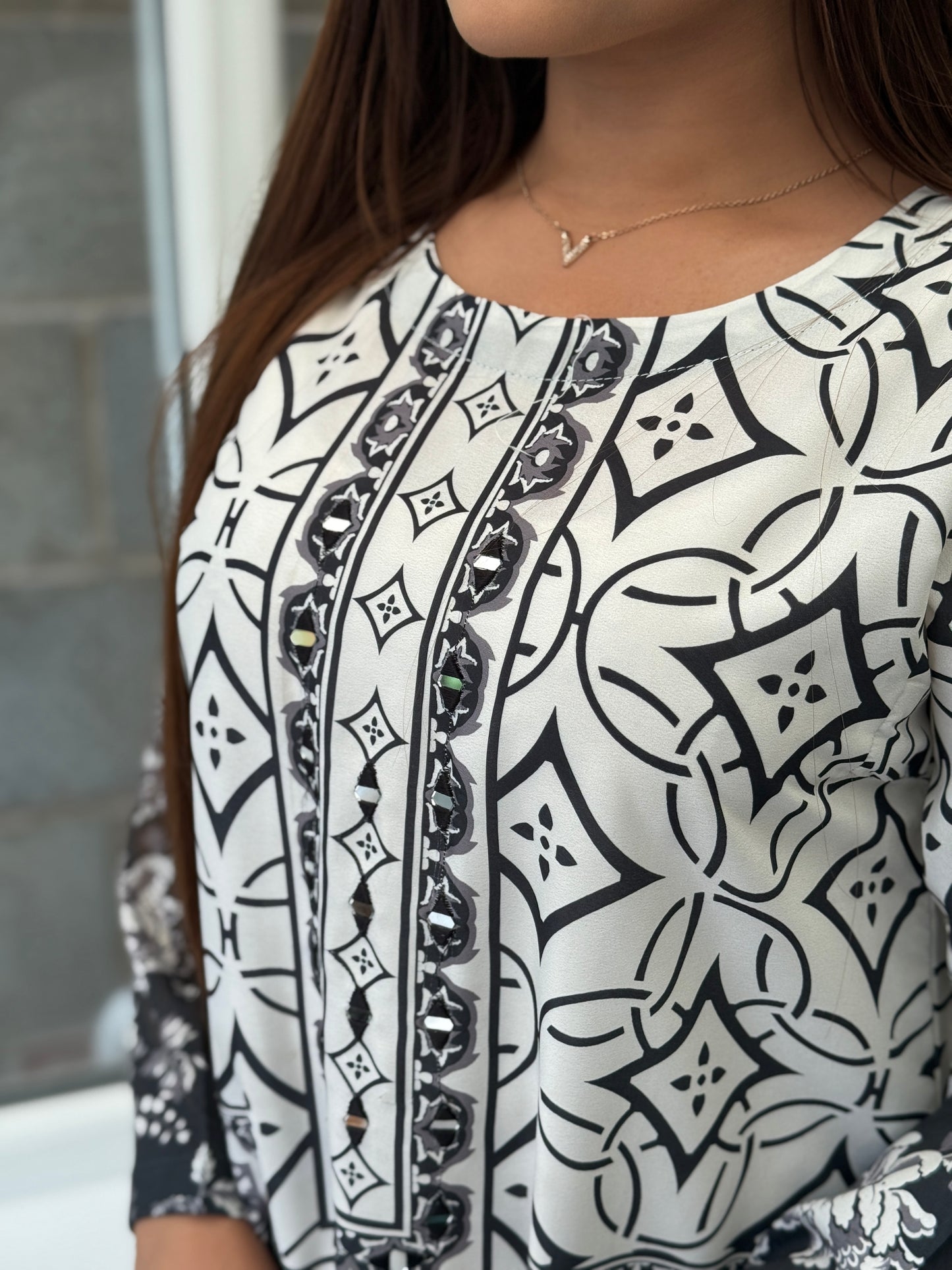 Monochrome Luxe Printed Set