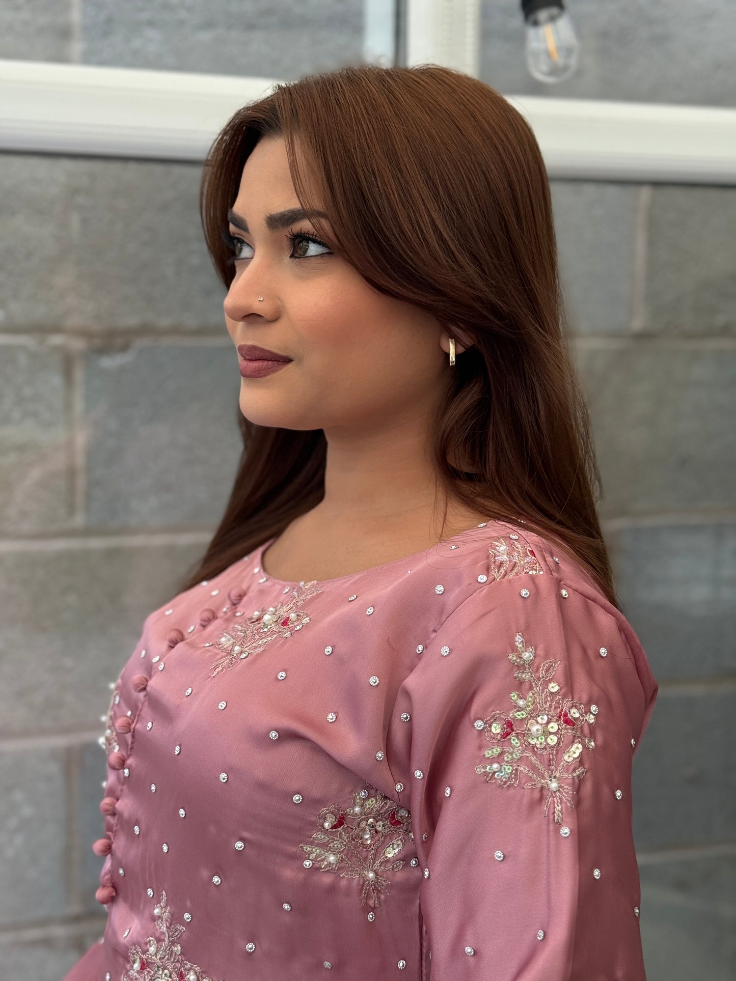 Rose Allure - Chamoise Silk Suit