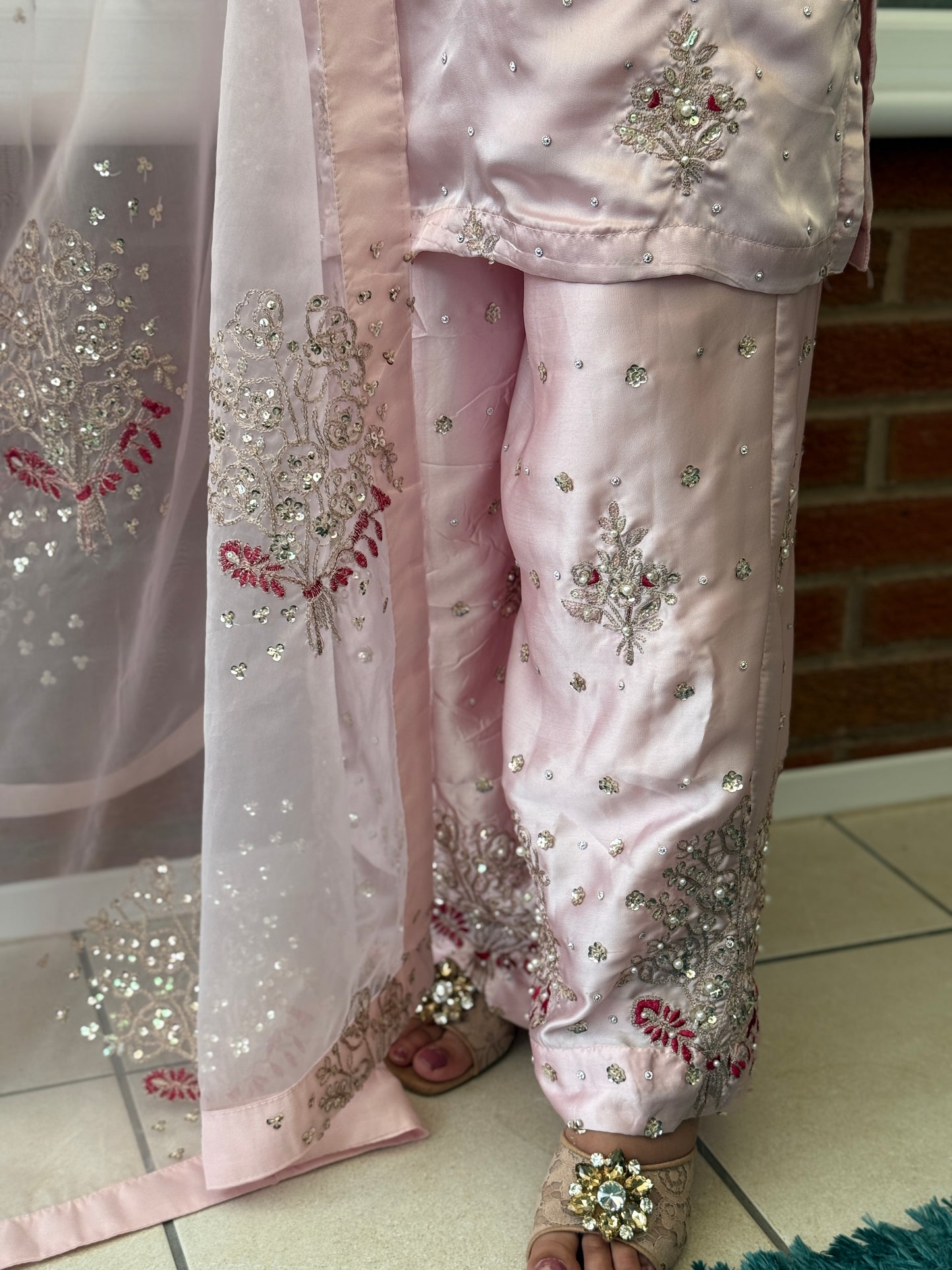 Blush Whisper - Chamoise Silk Suit