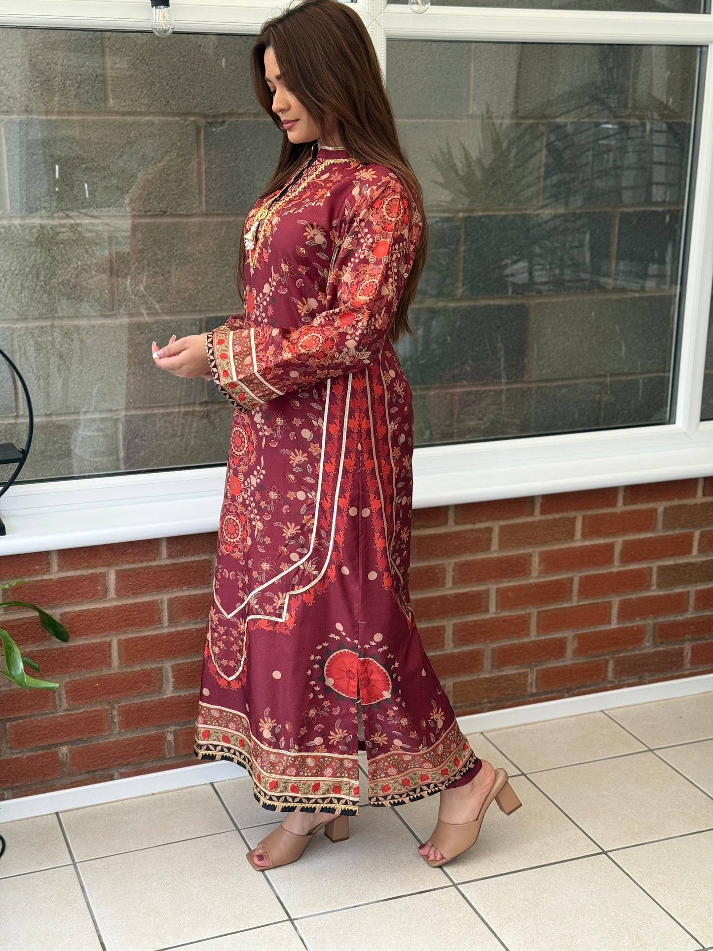 Liana Luxe - Mother & Daughter Set - Maroon