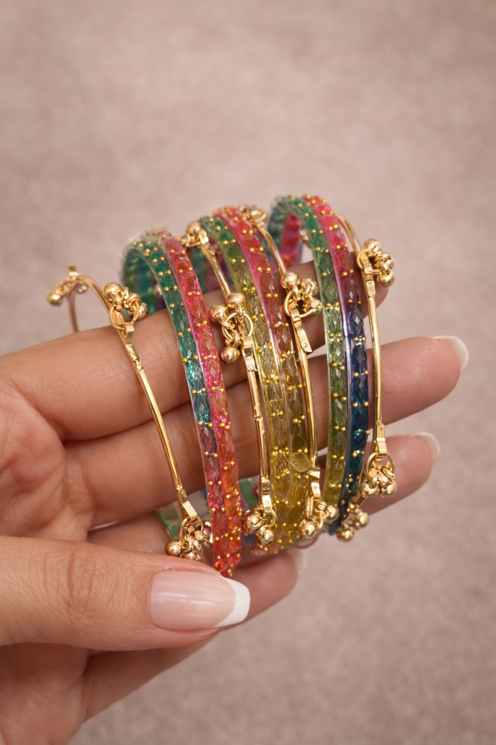 Kashmiri + Rainbow Bangles