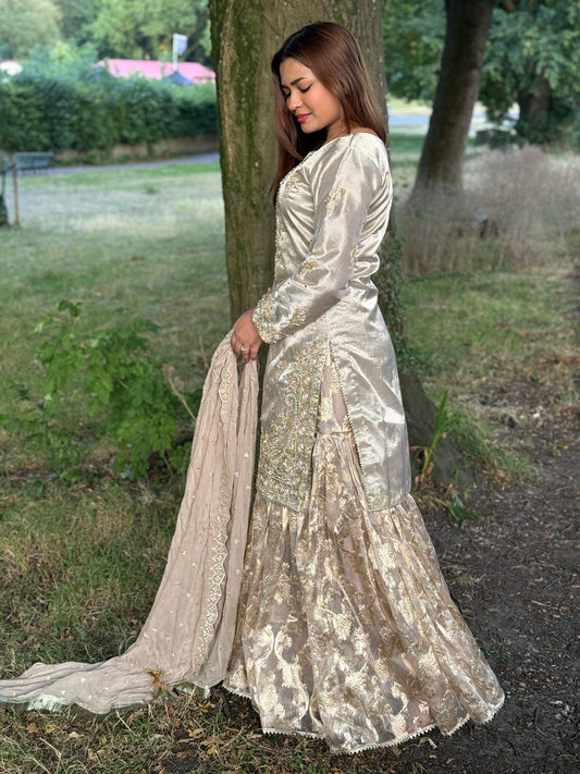 Zareen Gharara Luxury Hand Embellished Suit*