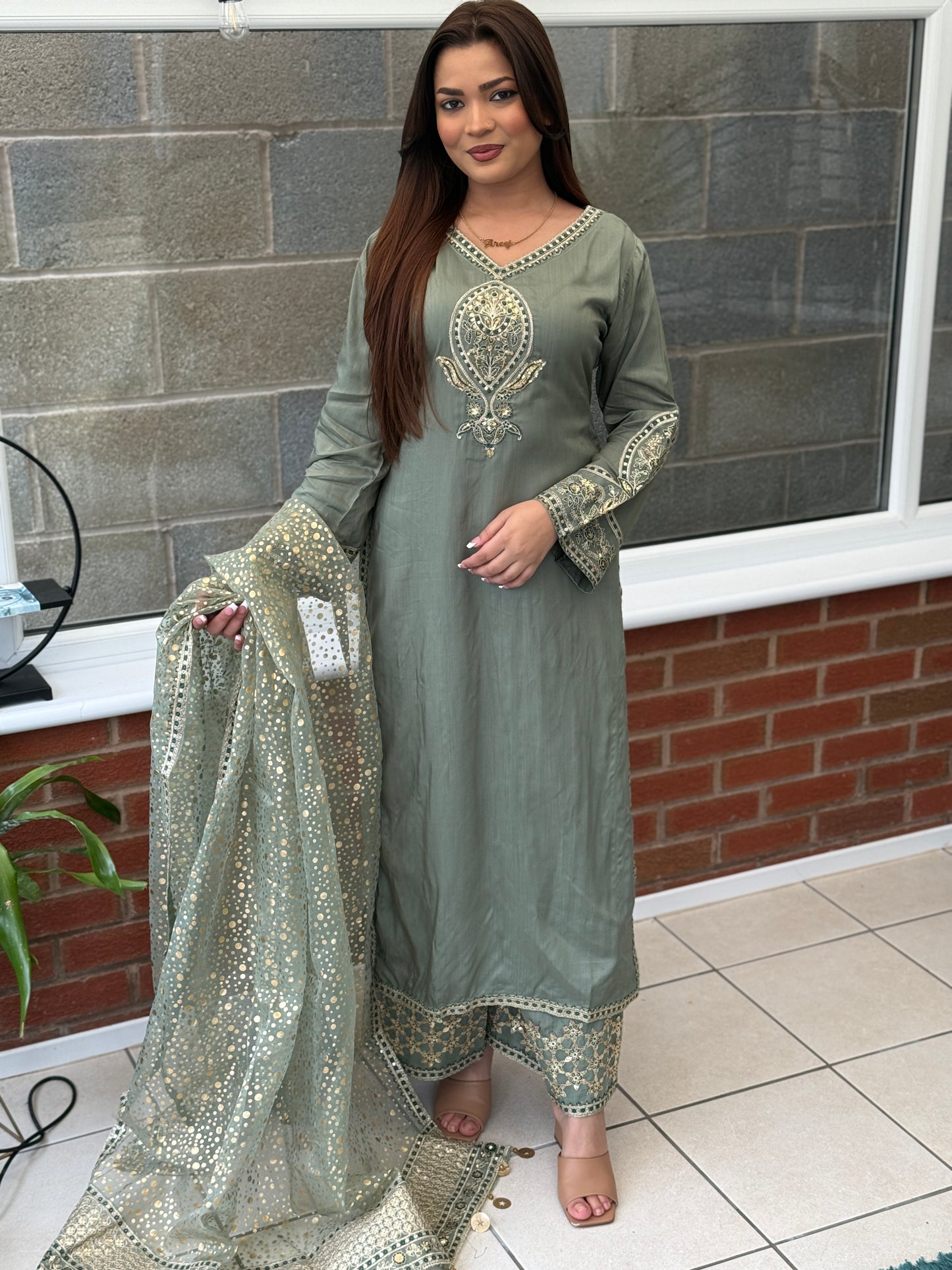 Pistachio Noor Mother Daughter Eid