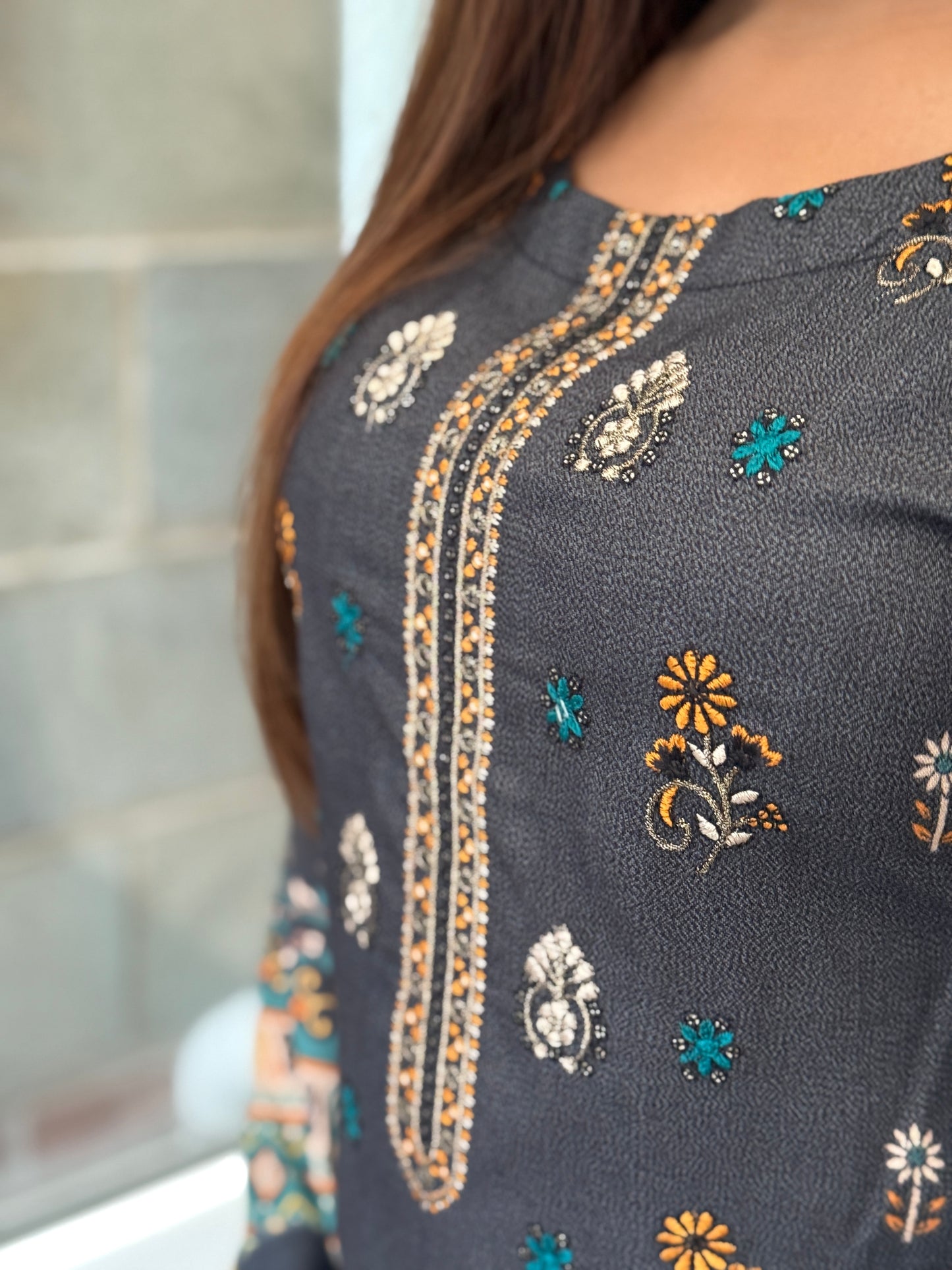 Marjaan Dhanak - Winter Embroidered Suit