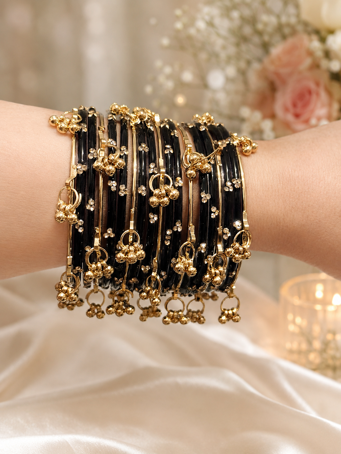 Noir Mireya Bangle Stack