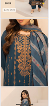 Teal Majesty Dhanak Suit