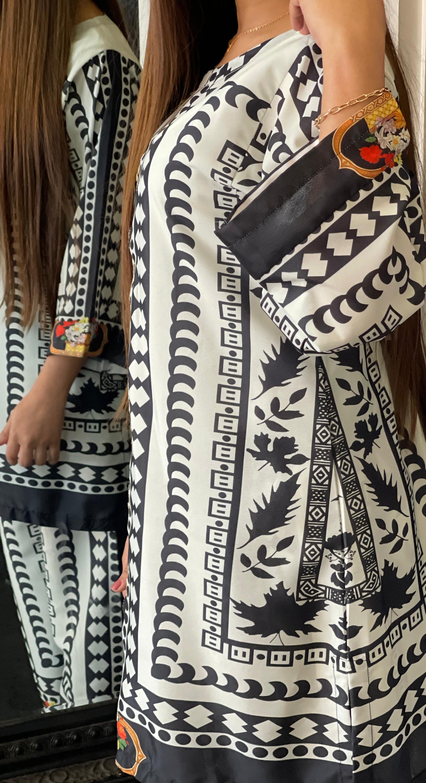 SASHA - FLORAL BLACK WHITE