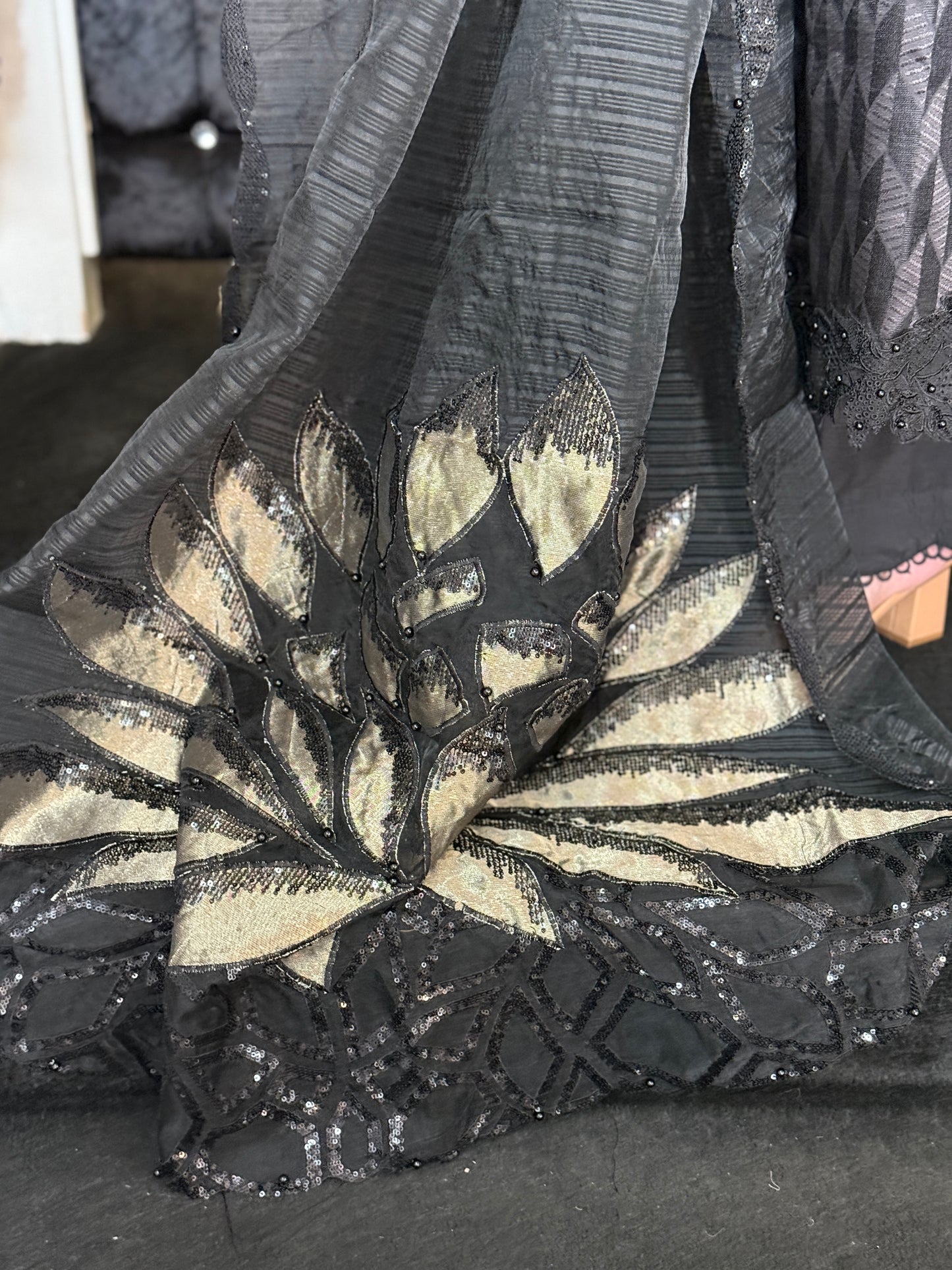 Kalamkar Noir Luxe Suit*