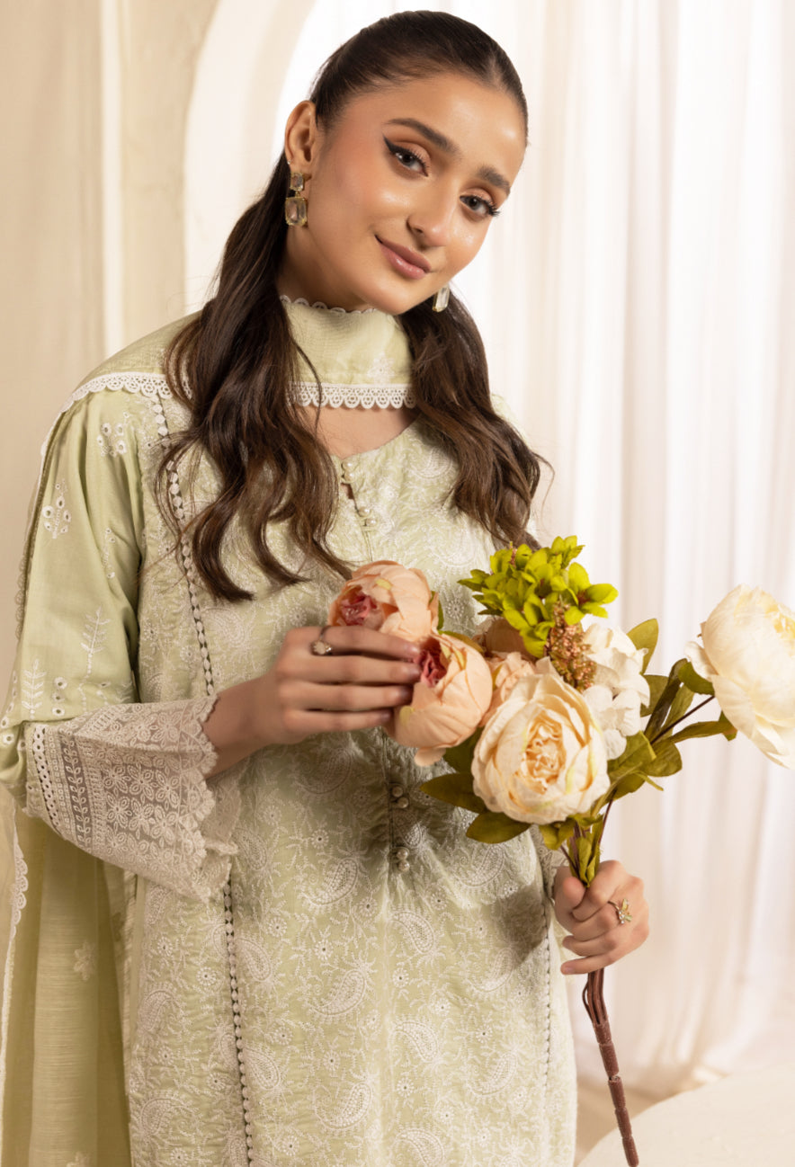 Mint Whisper Embroidered
