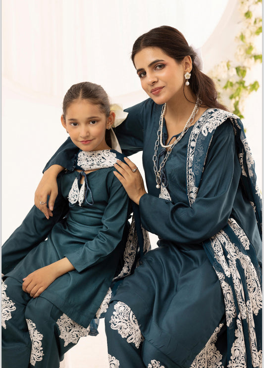 Jannat Farsi Mother Daughter - Teal