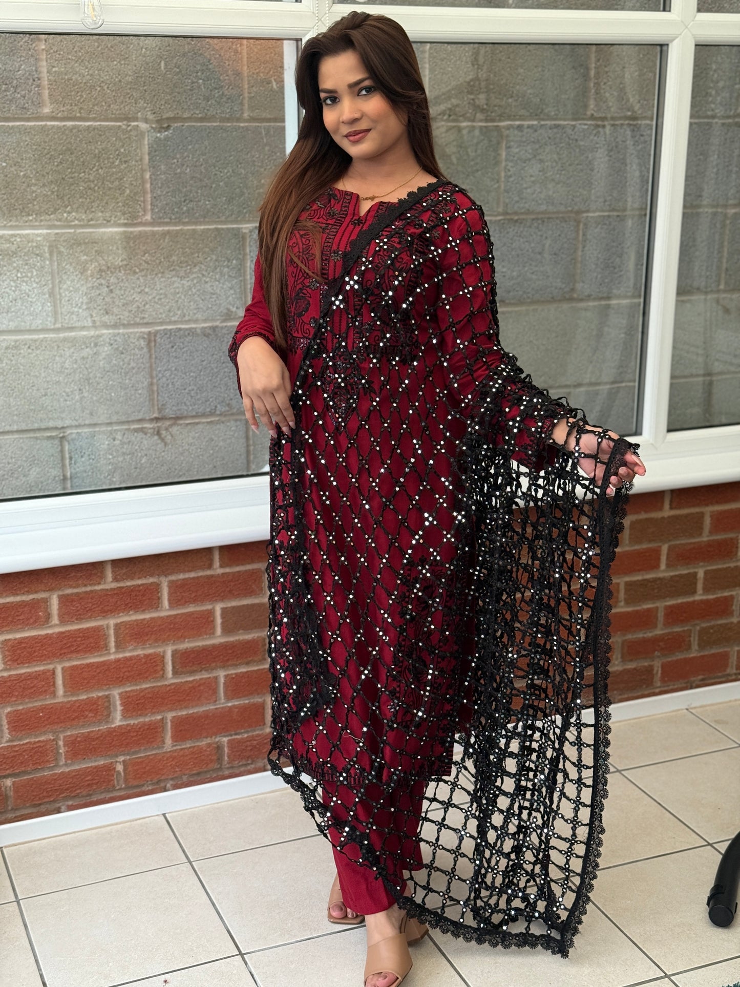 Sheesh Mirror Dupatta