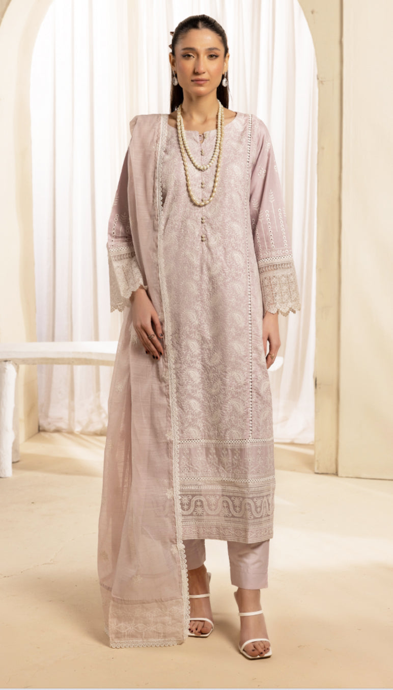 Ethereal Lilac Embroidered