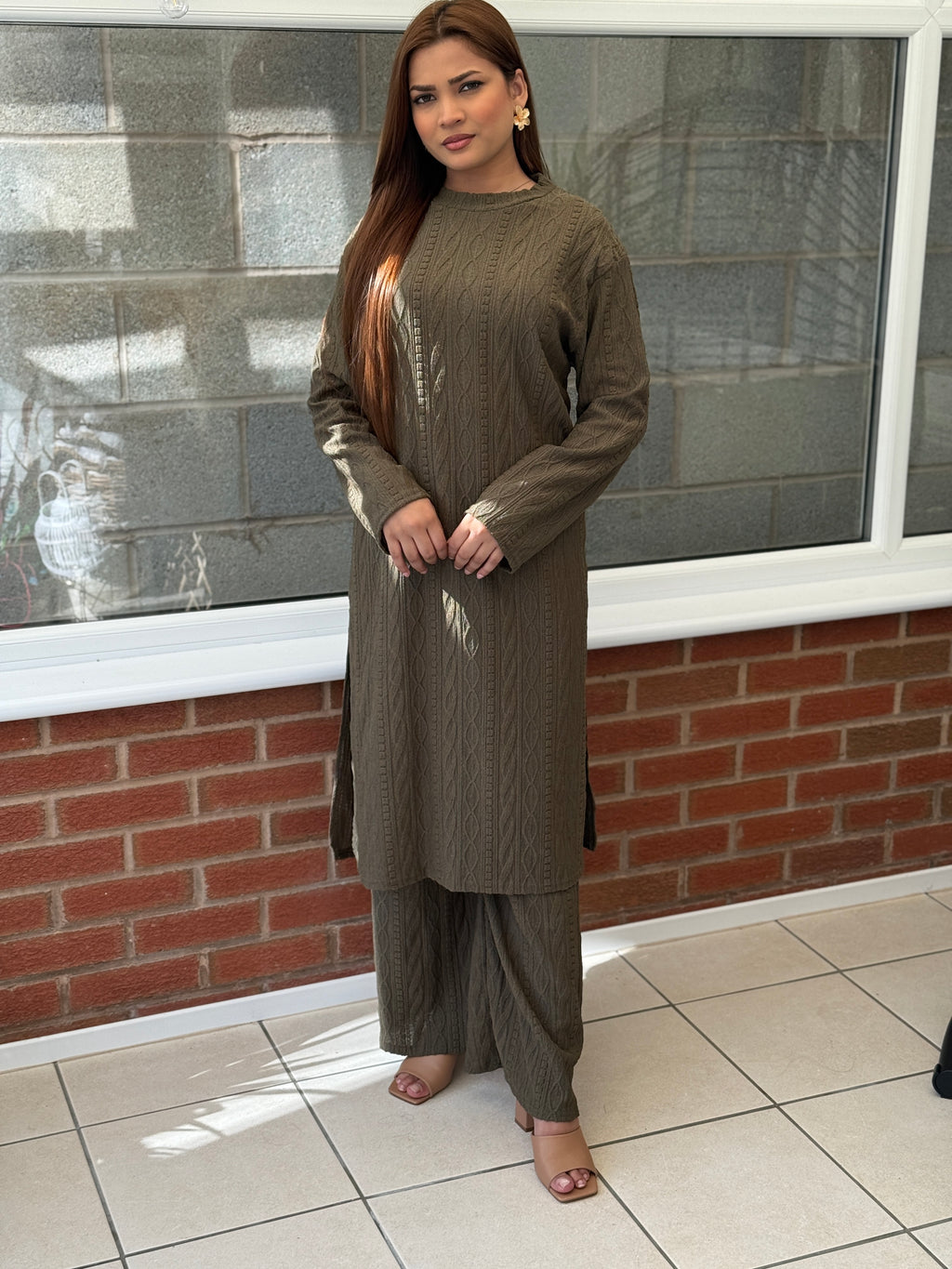 Olive & Black Co-Ord Set
