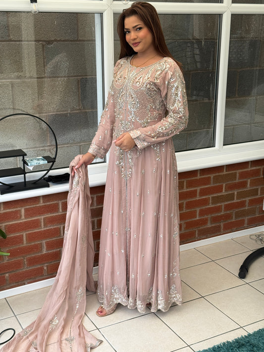 Neelam - Blush Crystal Maxi Dress