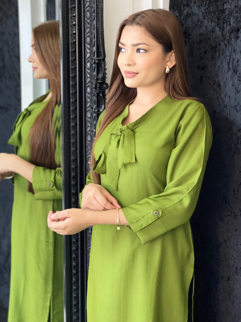 FARYAL - KHAKI GREEN