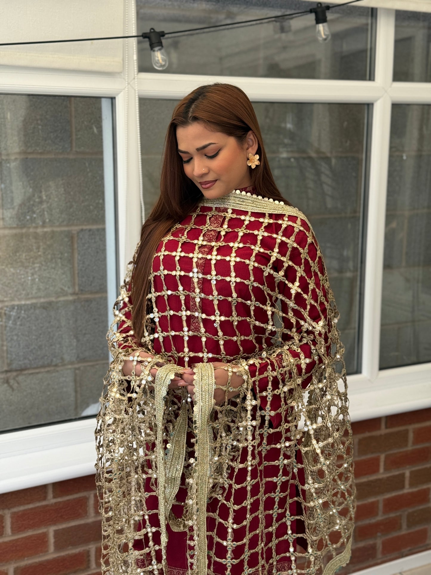 Sheesh Mirror Dupatta