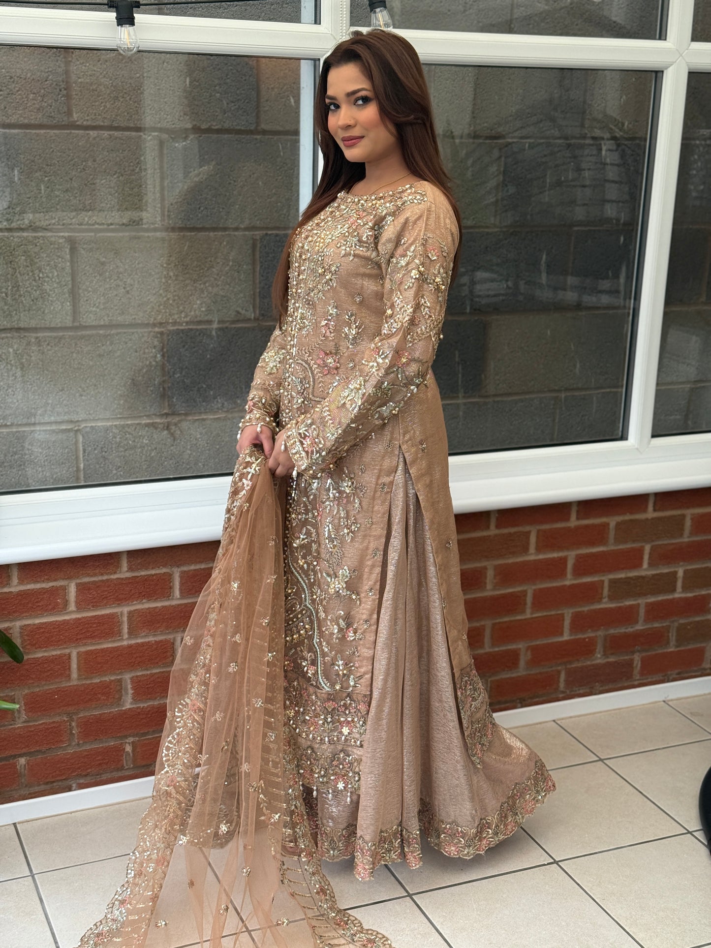 Aurelia Heirloom - Hand Embellished Net Ensemble