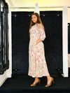 PINK FLORAL MAXI DRESS