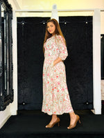PINK FLORAL MAXI DRESS