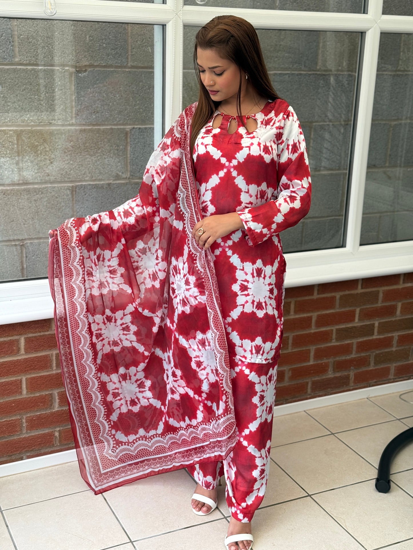 Lulusar Red Tie-Dye Set