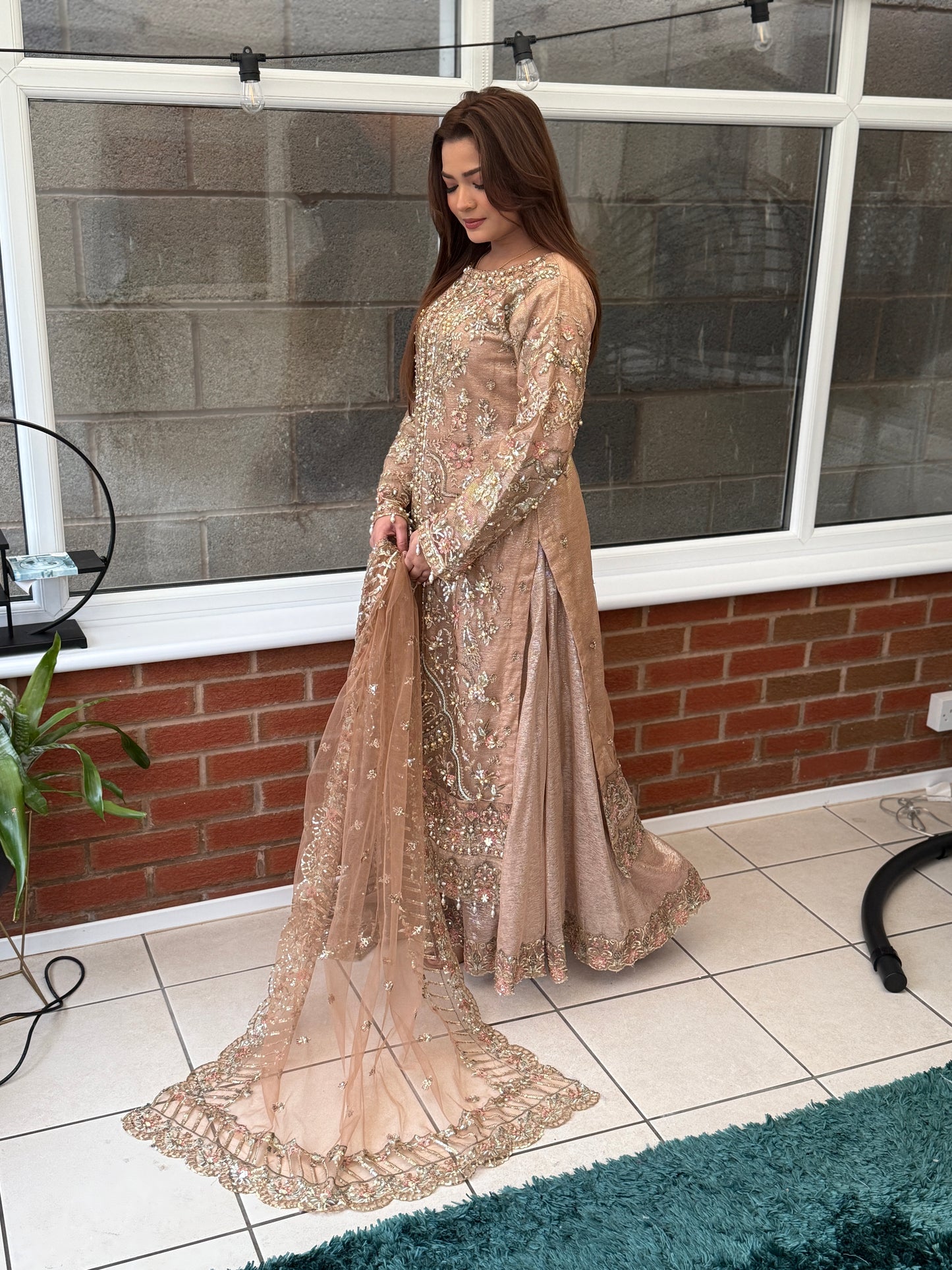 Aurelia Heirloom - Hand Embellished Net Ensemble