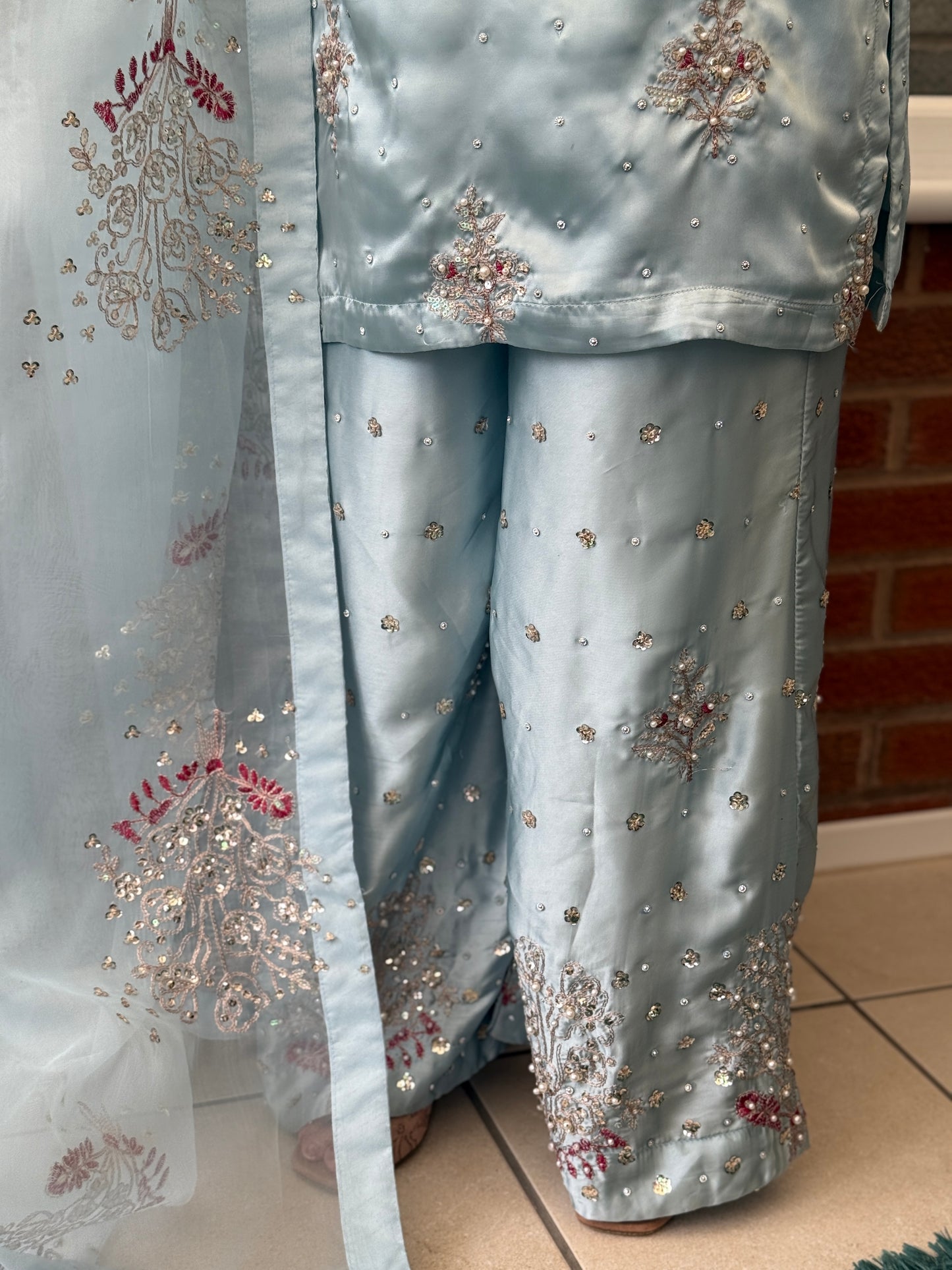 Celeste Bloom - Chamoise Silk Suit