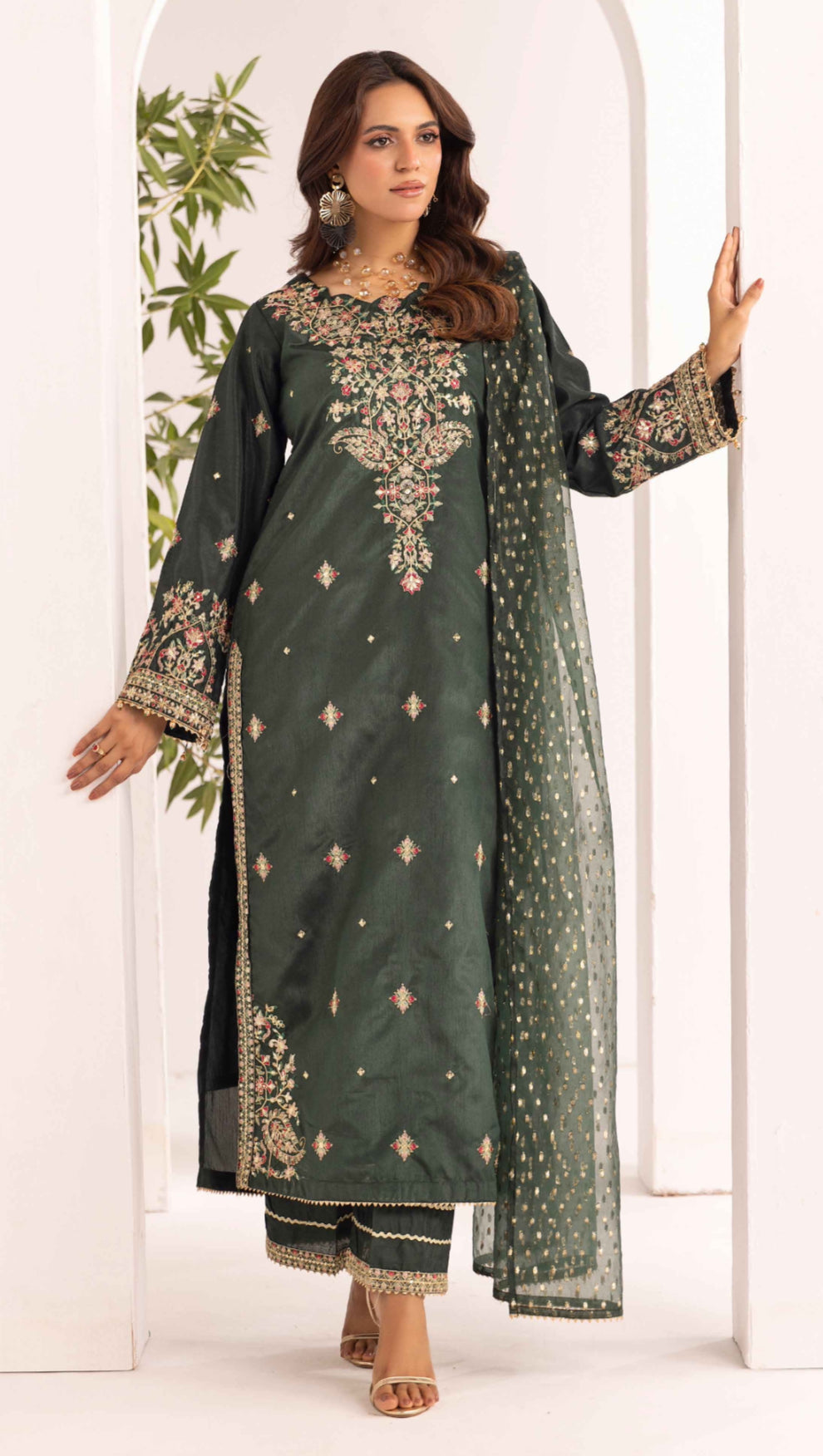 Forrest Elira - Raw Silk Embroidered Suit