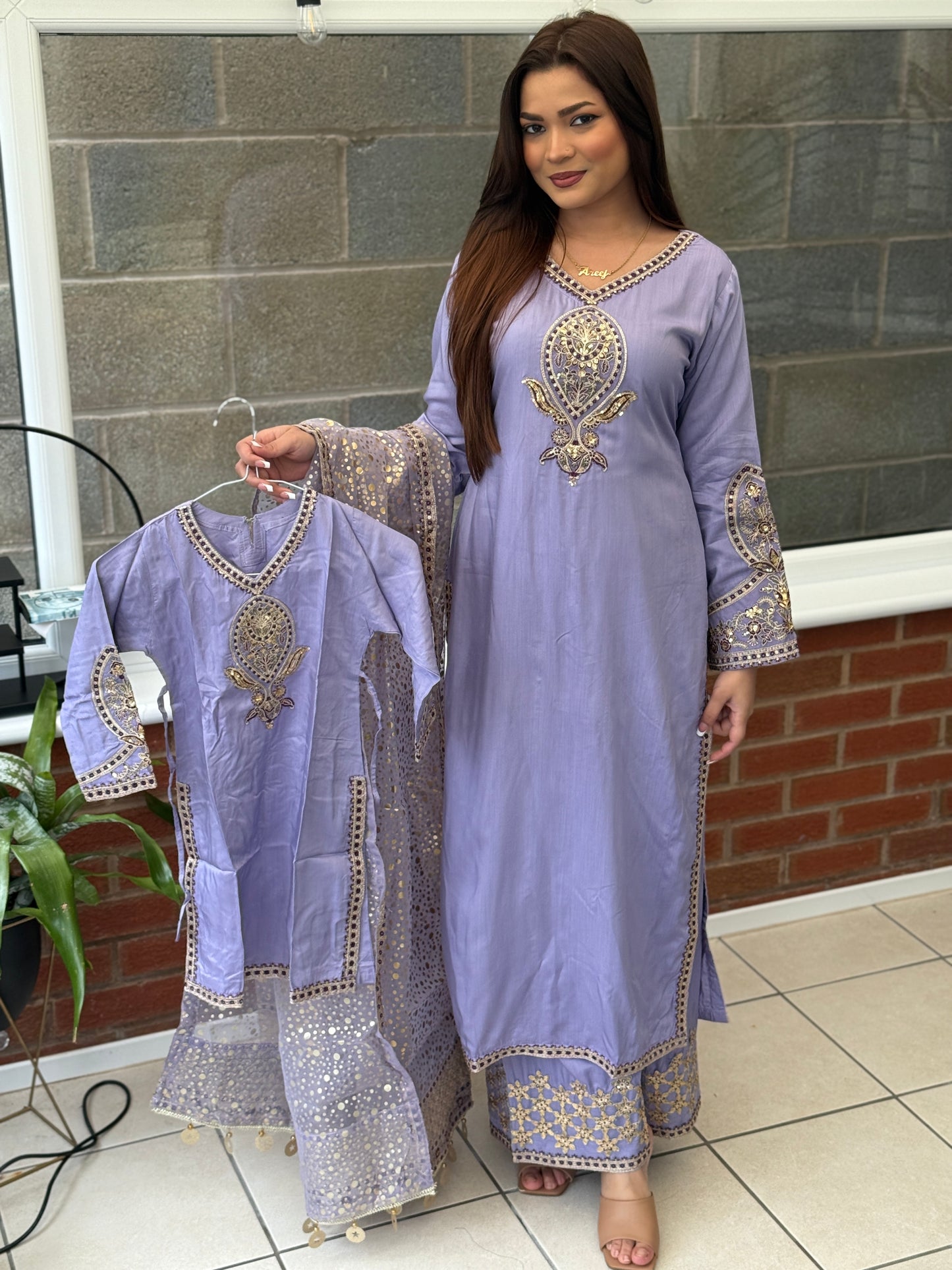 Lilac Noor Mother Daughter Eid