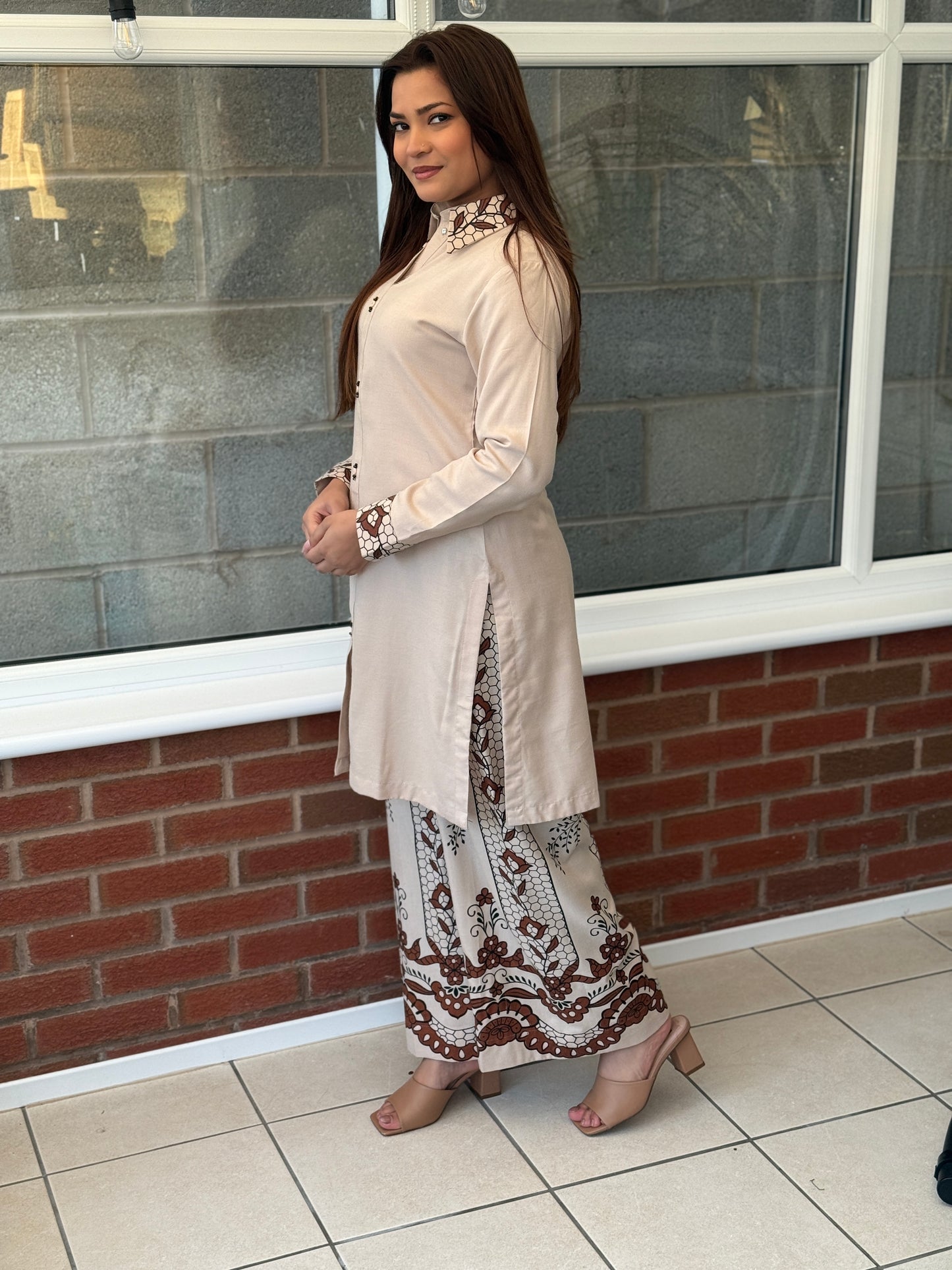 Liyana - Printed Dhanak Co-Ord