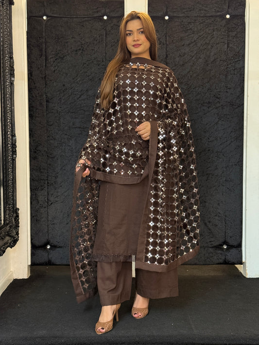 Zayla Sheesh Dhanak Suit