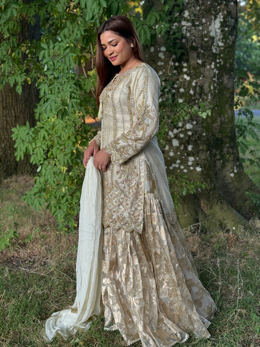 Amira Luxe - Heavy Embellished Silk Gharara*