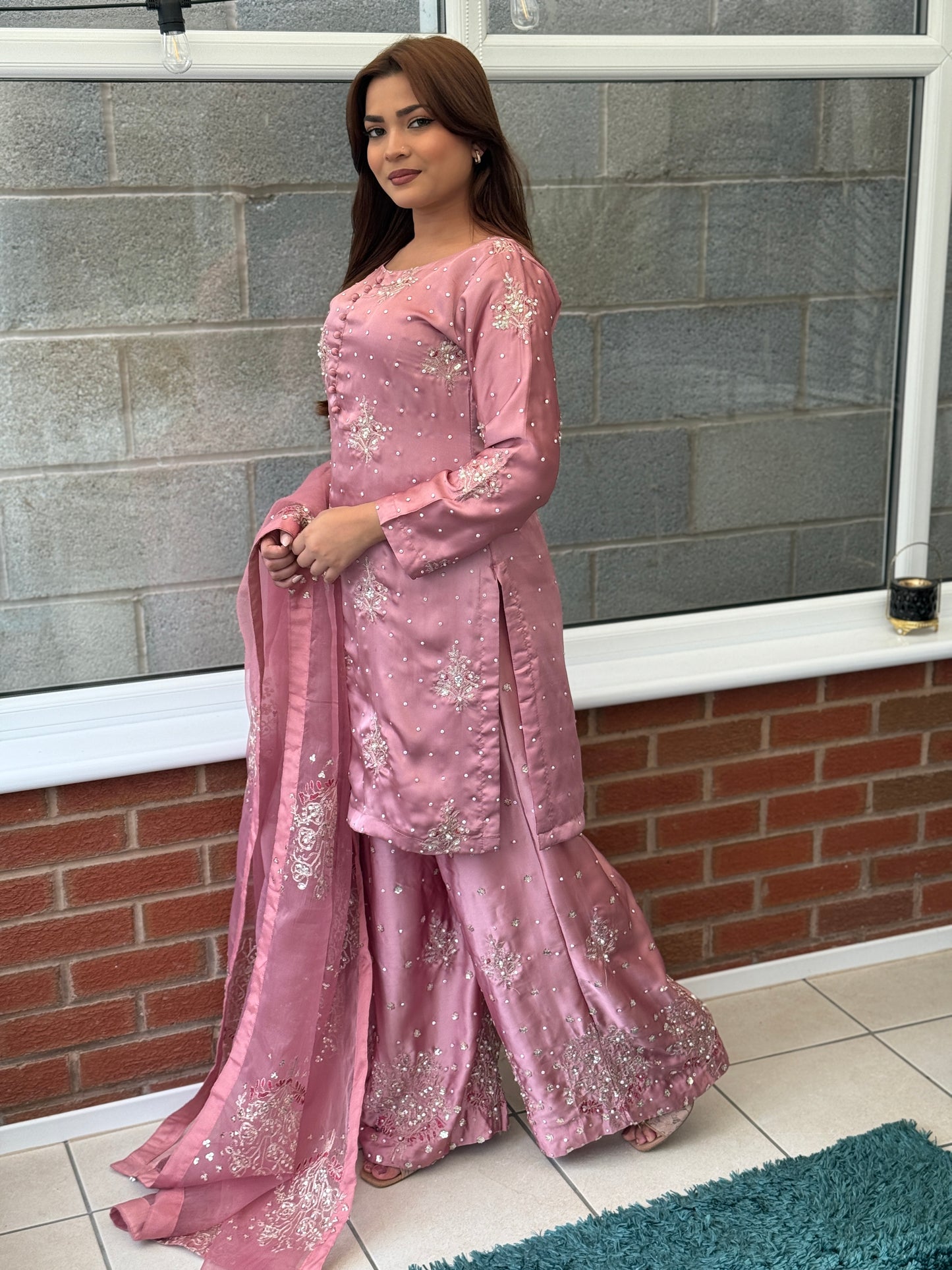 Rose Allure - Chamoise Silk Suit