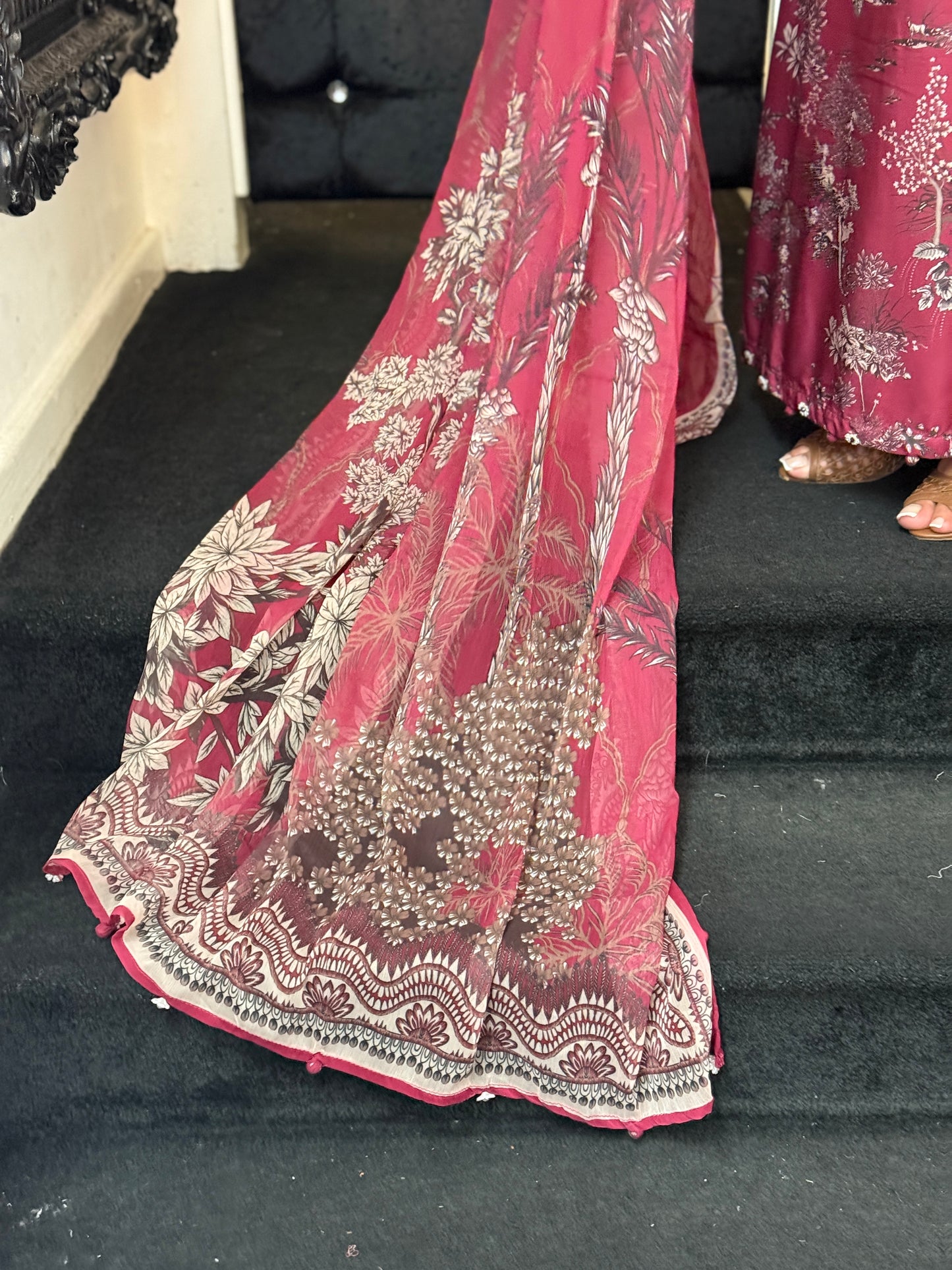 Maria B - M Print Maxi Suit