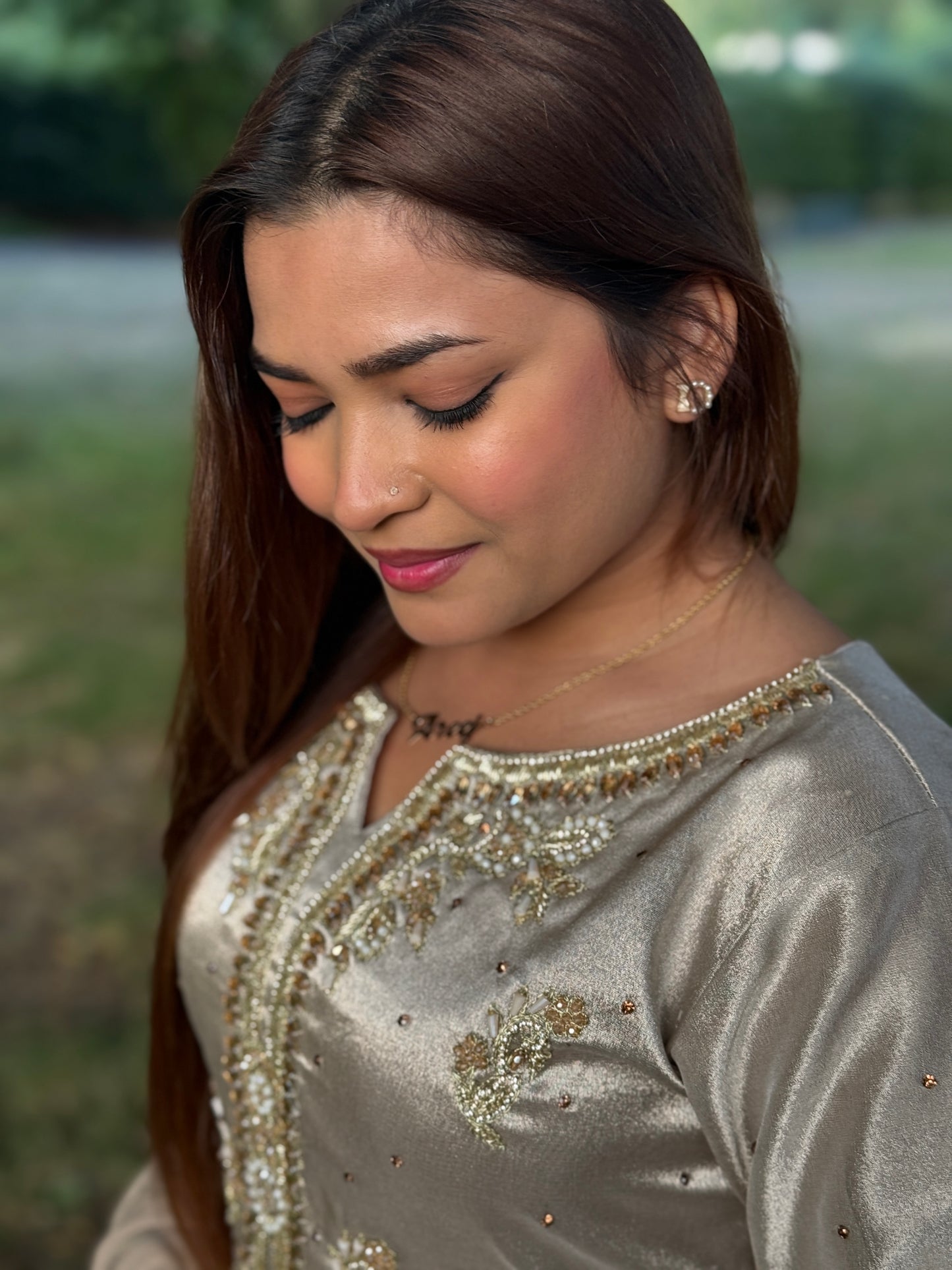 Zareen Gharara Luxury Hand Embellished Suit