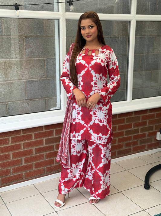 Lulusar Red Tie-Dye Set