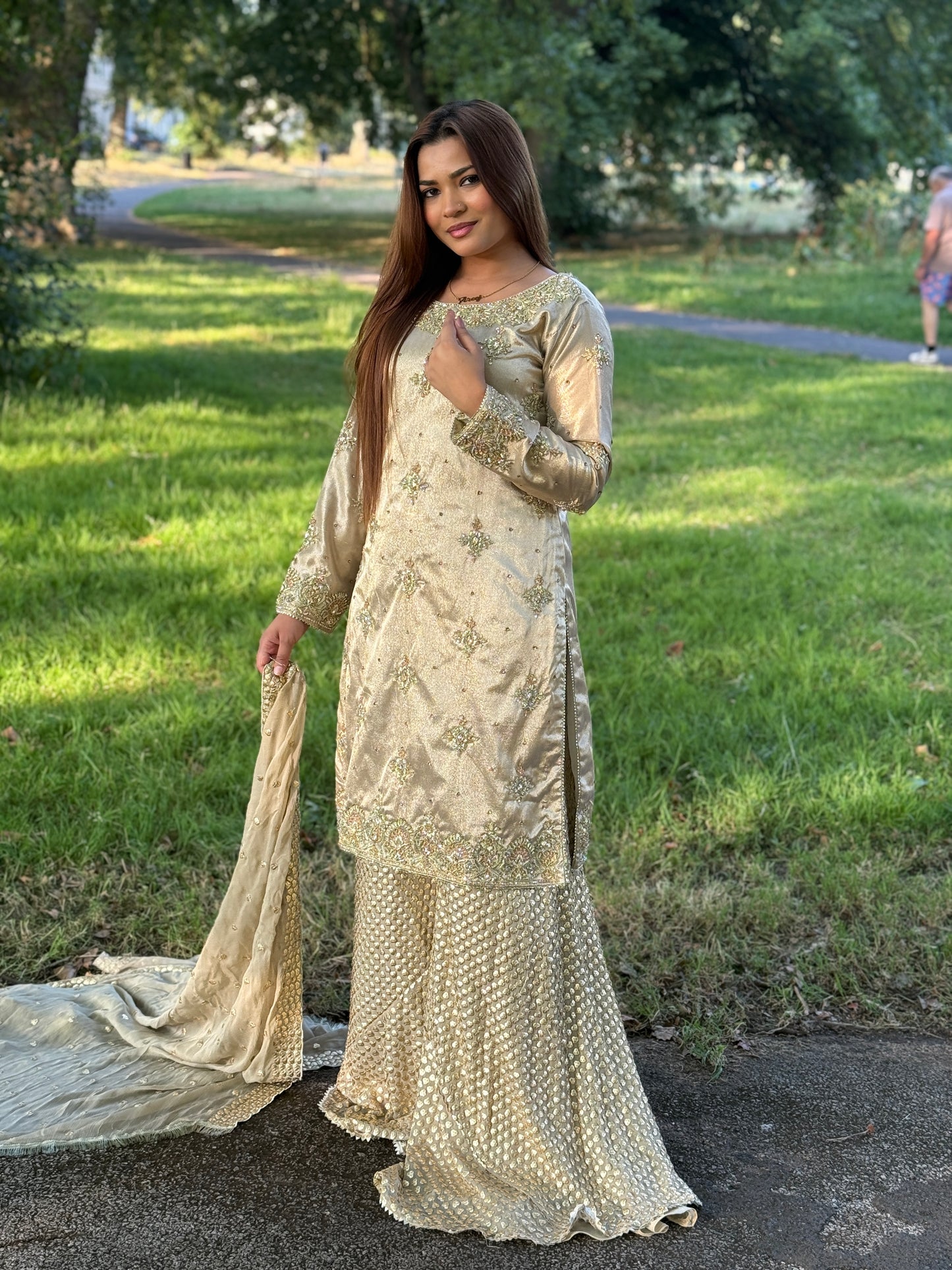 Golden Noor Flared Kali Sharara