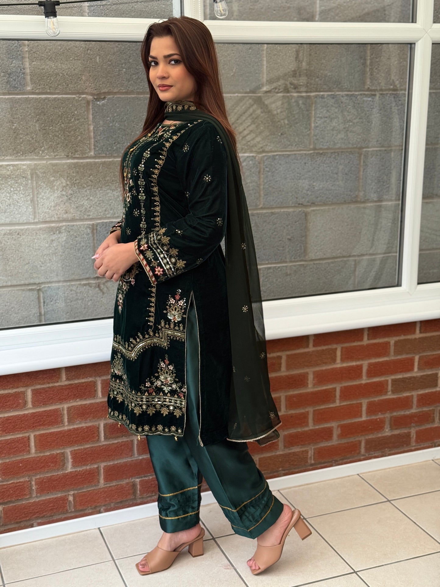 Aurelia Velvet Ensemble - Emerald