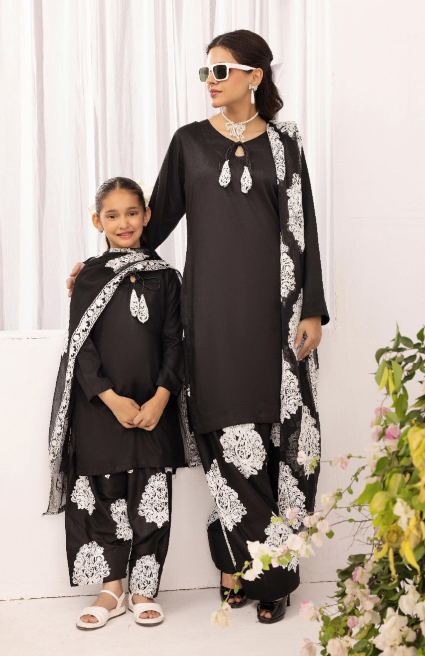 Jannat Farsi Mother Daughter - Black