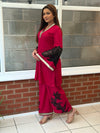 Dania - Dhanak Embroidered Co-Ord Ruby Edition