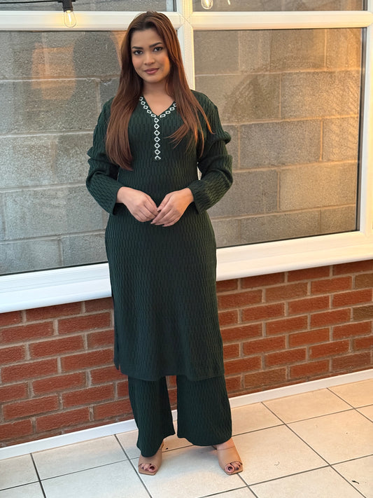 Aria Knit Co-Ord - Green