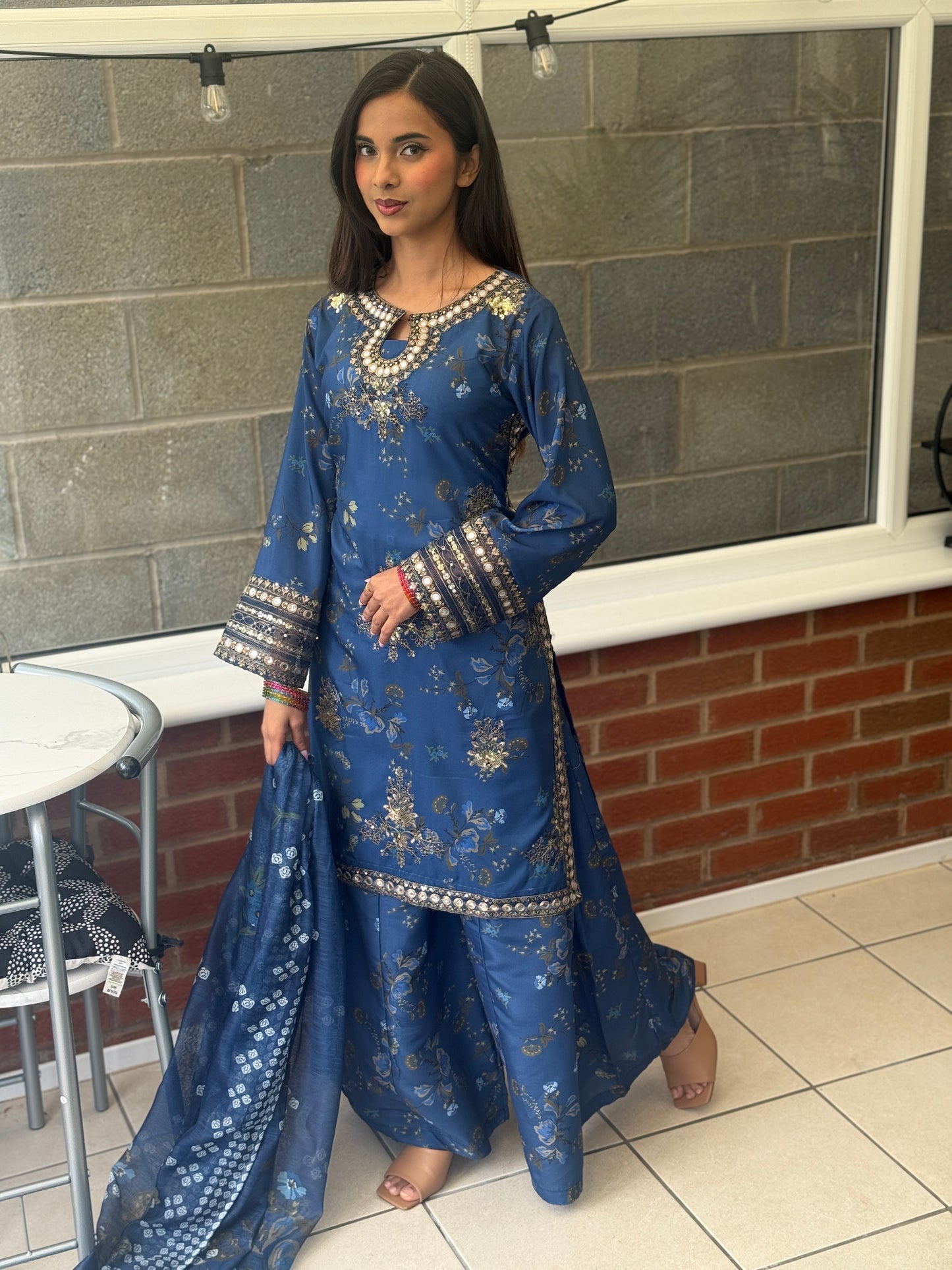 Midnight Zareen - Luxe Sharara Edit