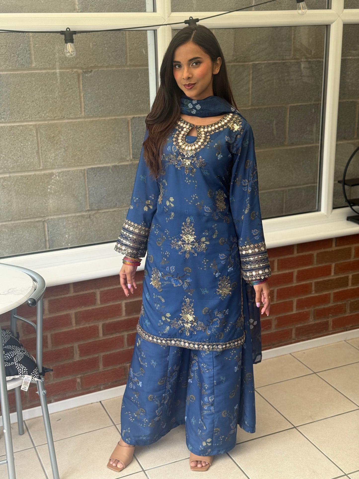 Midnight Zareen - Luxe Sharara Edit