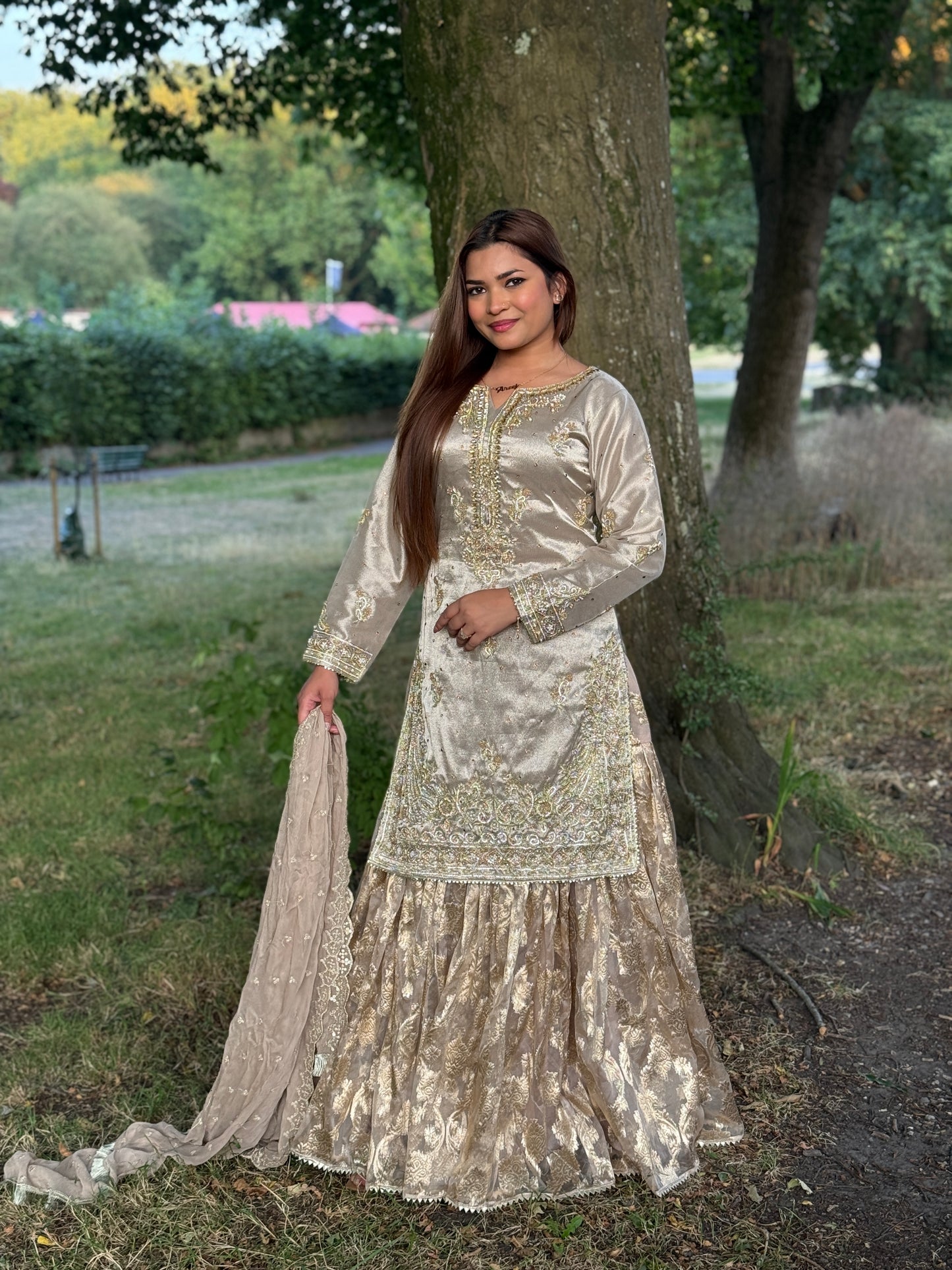 Zareen Gharara Luxury Hand Embellished Suit