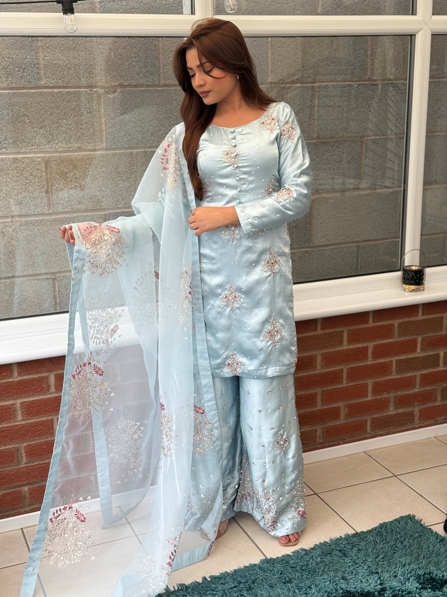 Celeste Bloom - Chamoise Silk Suit