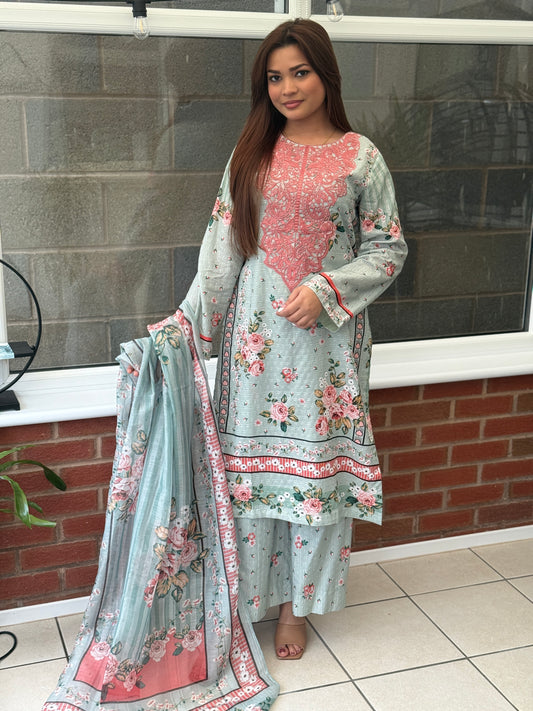 Evania Lawn Suit