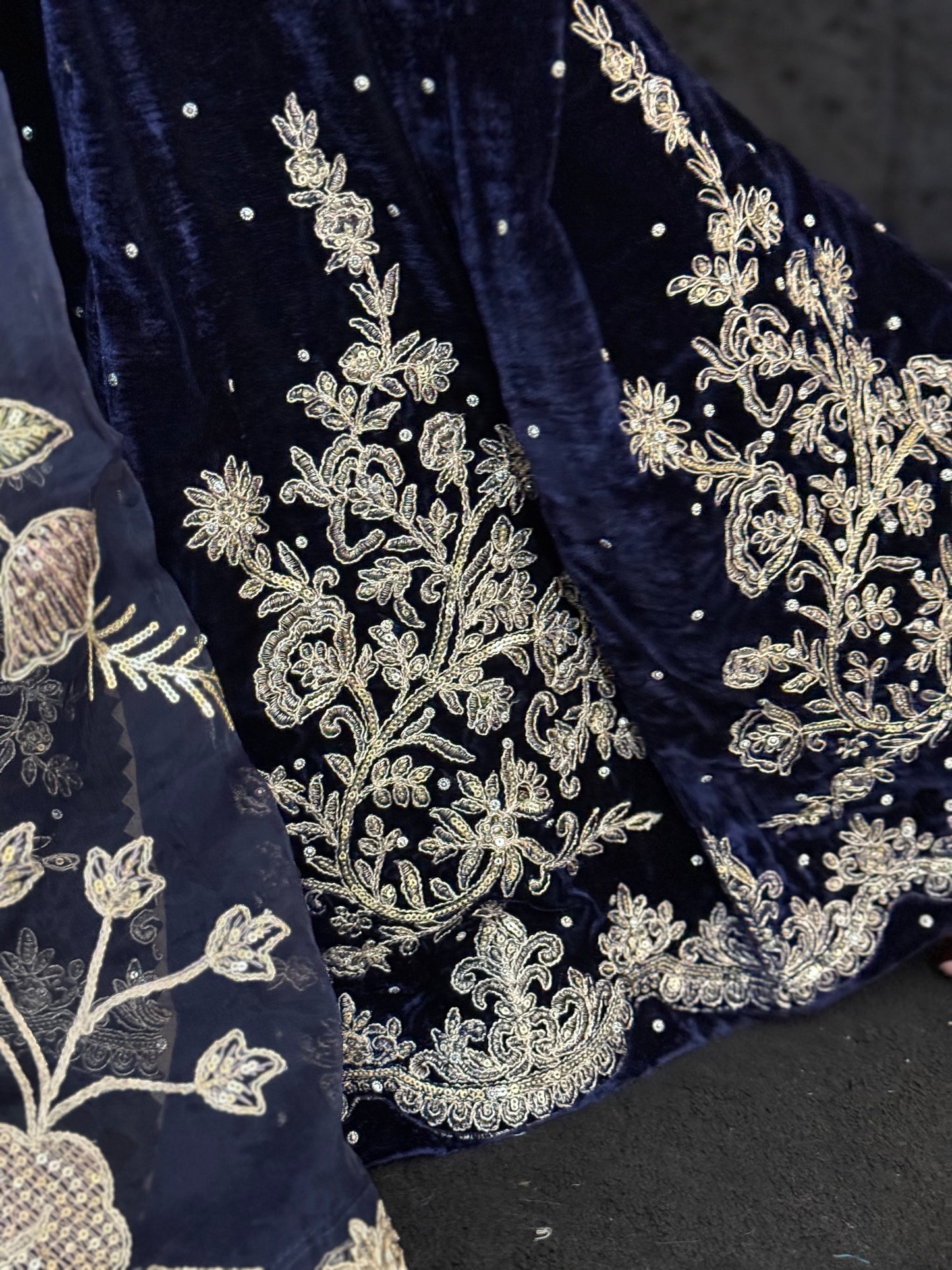 Asteria Velvet - Midnight Embellished Suit