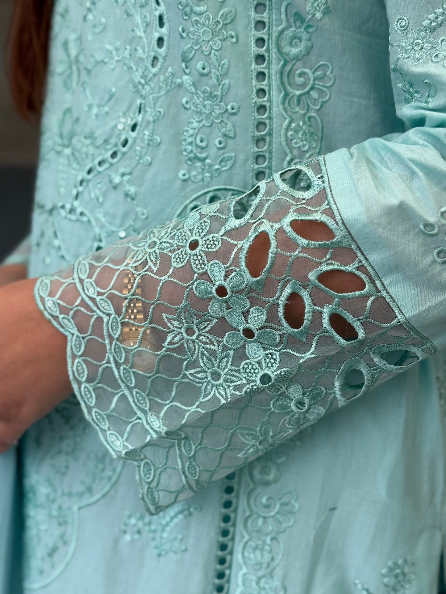 Aqua Grace - 3 Piece Sequins Suit