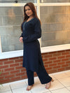 Aria Knit Co-Ord - Navy